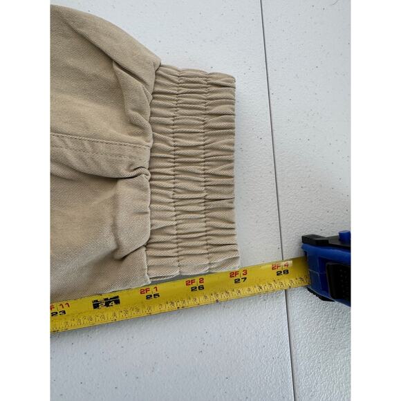 YoungLA Cargo Pants Mens Small Tan Utility Pocket Jogger Relaxed Fit Athletic - Picture 10 of 13